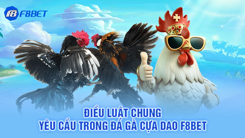 Đá Gà Cựa Dao F8bet 4 Điều luật chung yêu cầu trong đá gà cựa dao F8bet